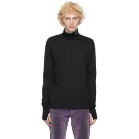 Johnlawrencesullivan Black Logo Turtleneck