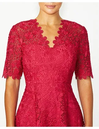 Lace Dress in Rasberry