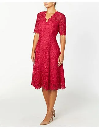 Lace Dress in Rasberry