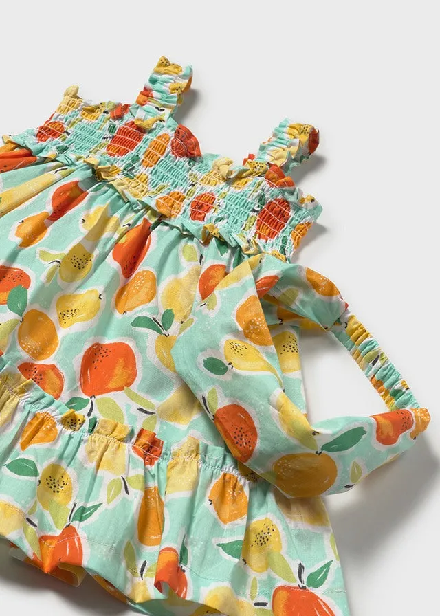 Lemon & Orange Print Sundress