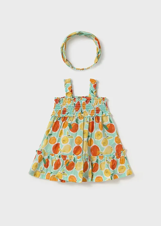 Lemon & Orange Print Sundress