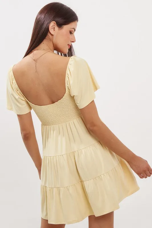 Lemon Babydoll Dress