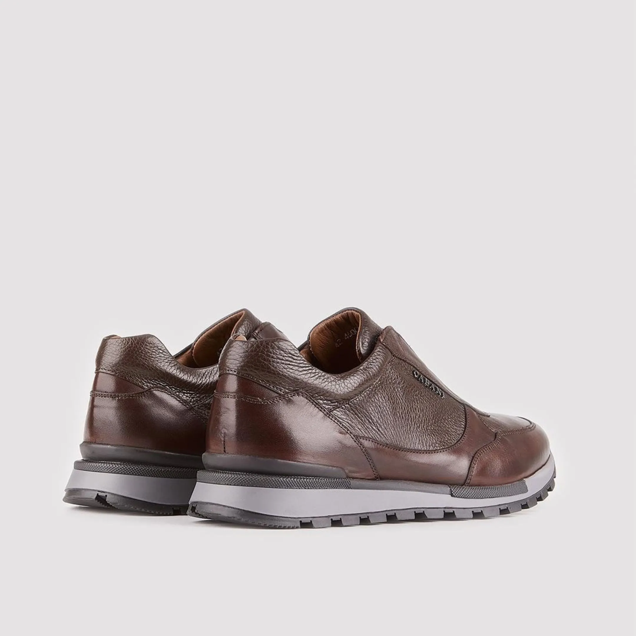 Madasat Brown Leather Casual Shoes - 340 |