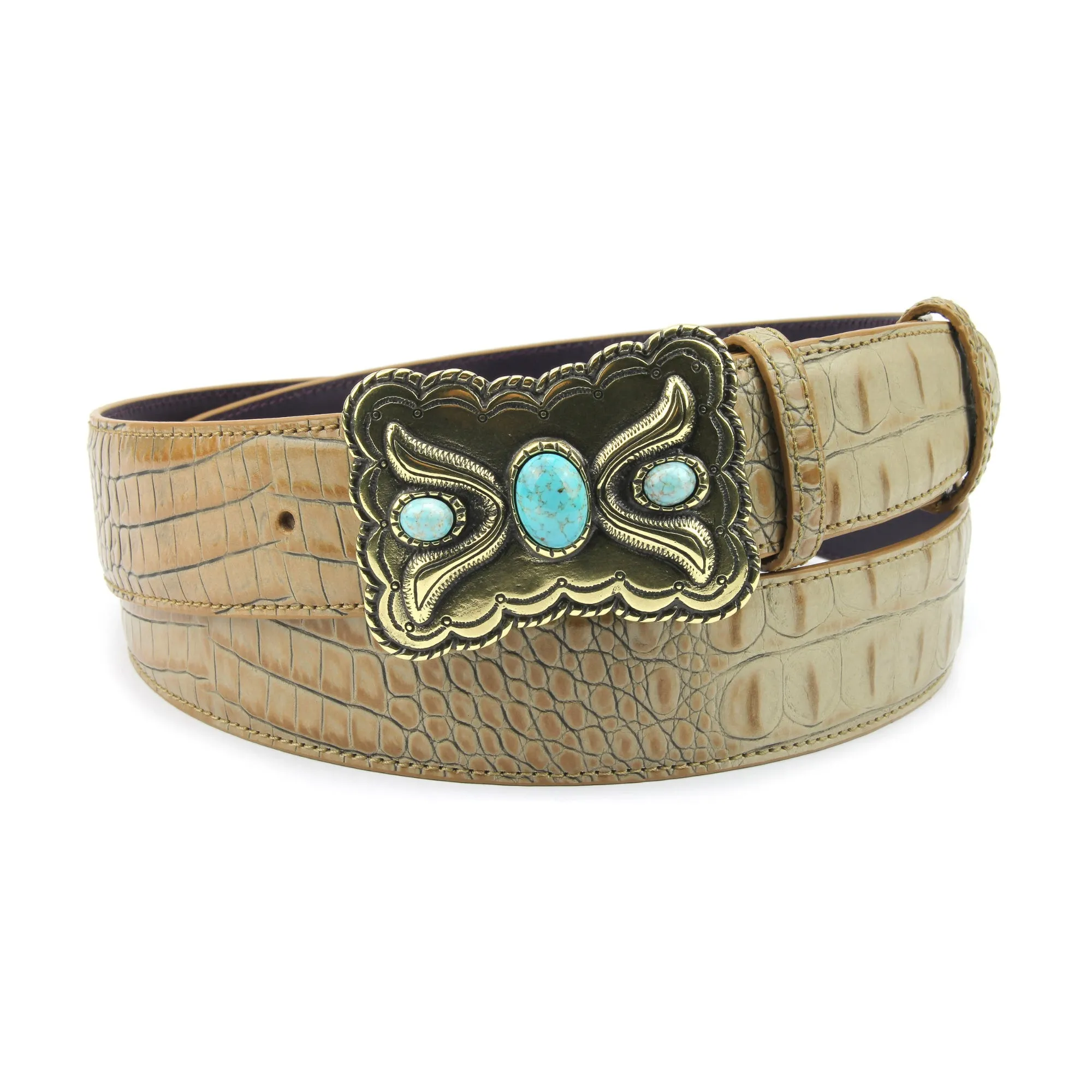 Magic Mushroom Mock Croc Western Belt