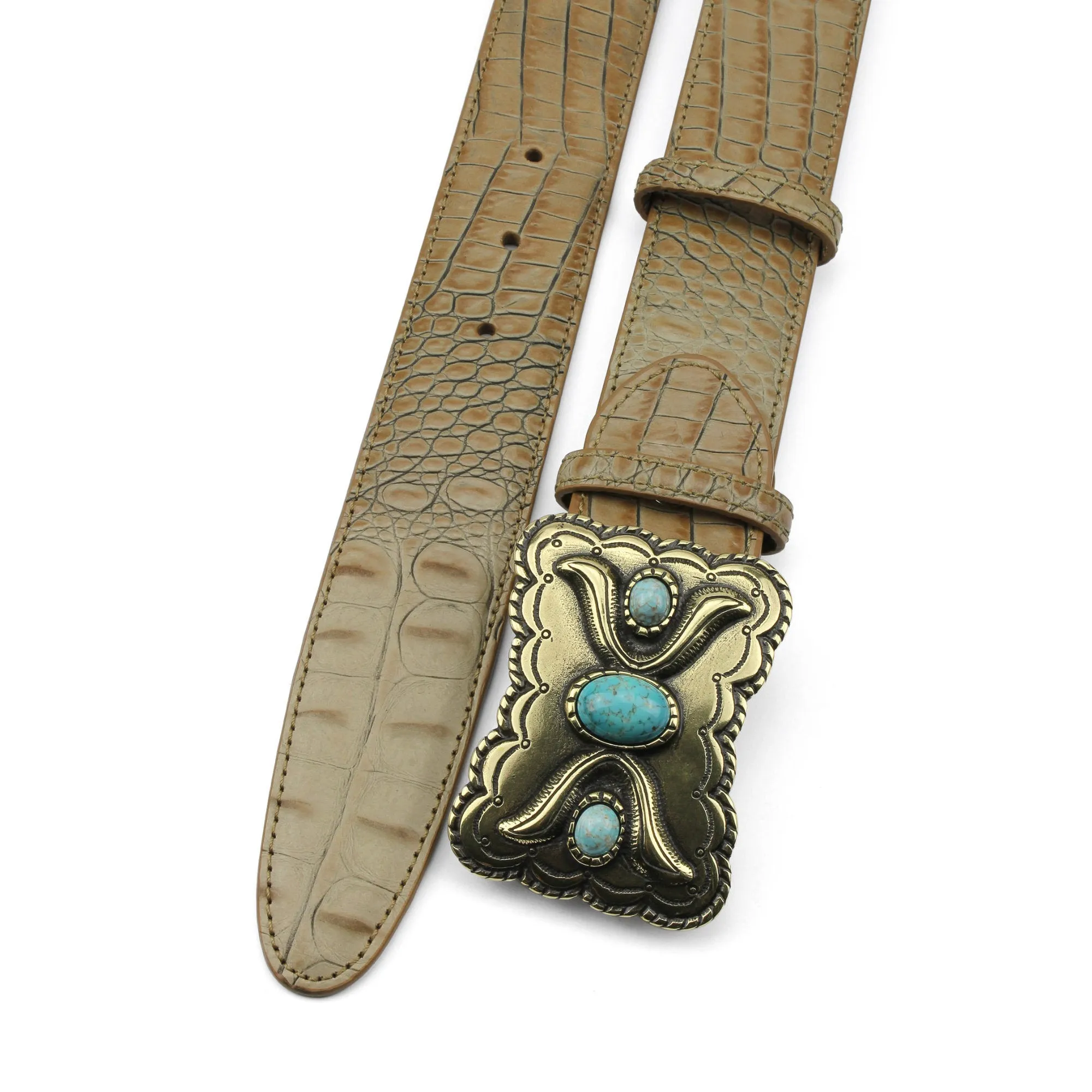 Magic Mushroom Mock Croc Western Belt