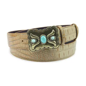 Magic Mushroom Mock Croc Western Belt
