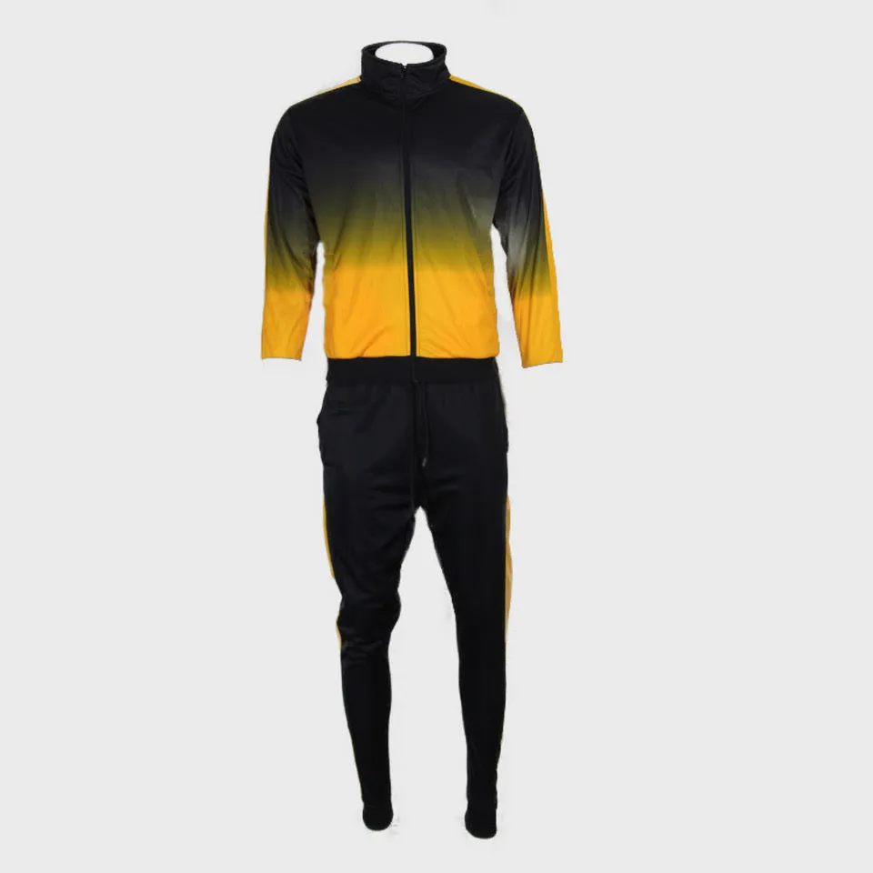 Men's Jogger Set 2 Pcs Full Zip Jacket and Drawstring Waist Track Pants Set