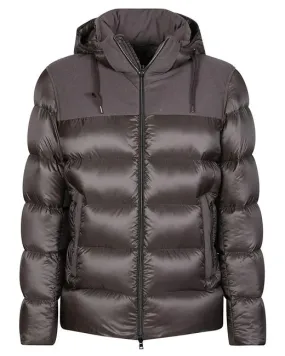 Men's short down jacket - grey