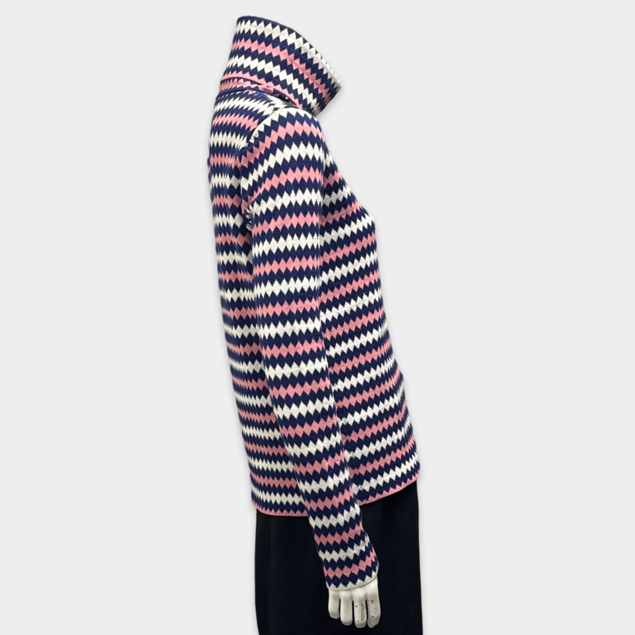 Moncler Women's Multicolour Wool Turtleneck Sweater