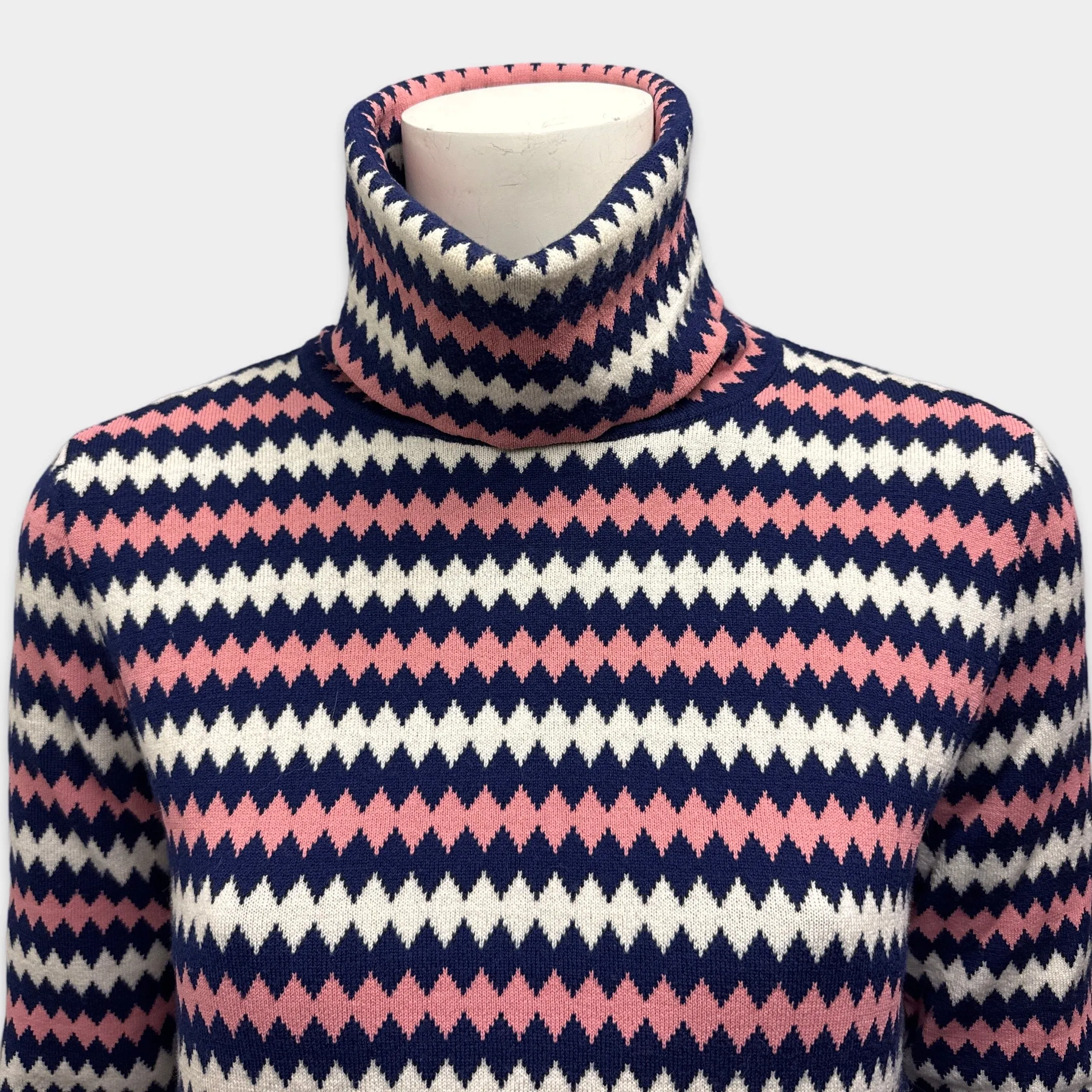 Moncler Women's Multicolour Wool Turtleneck Sweater