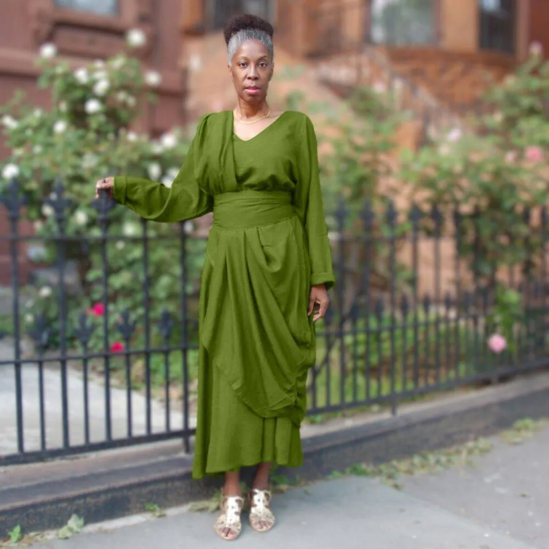 Moroccan Magic Dress with Sleeves in all sizes up to 5X