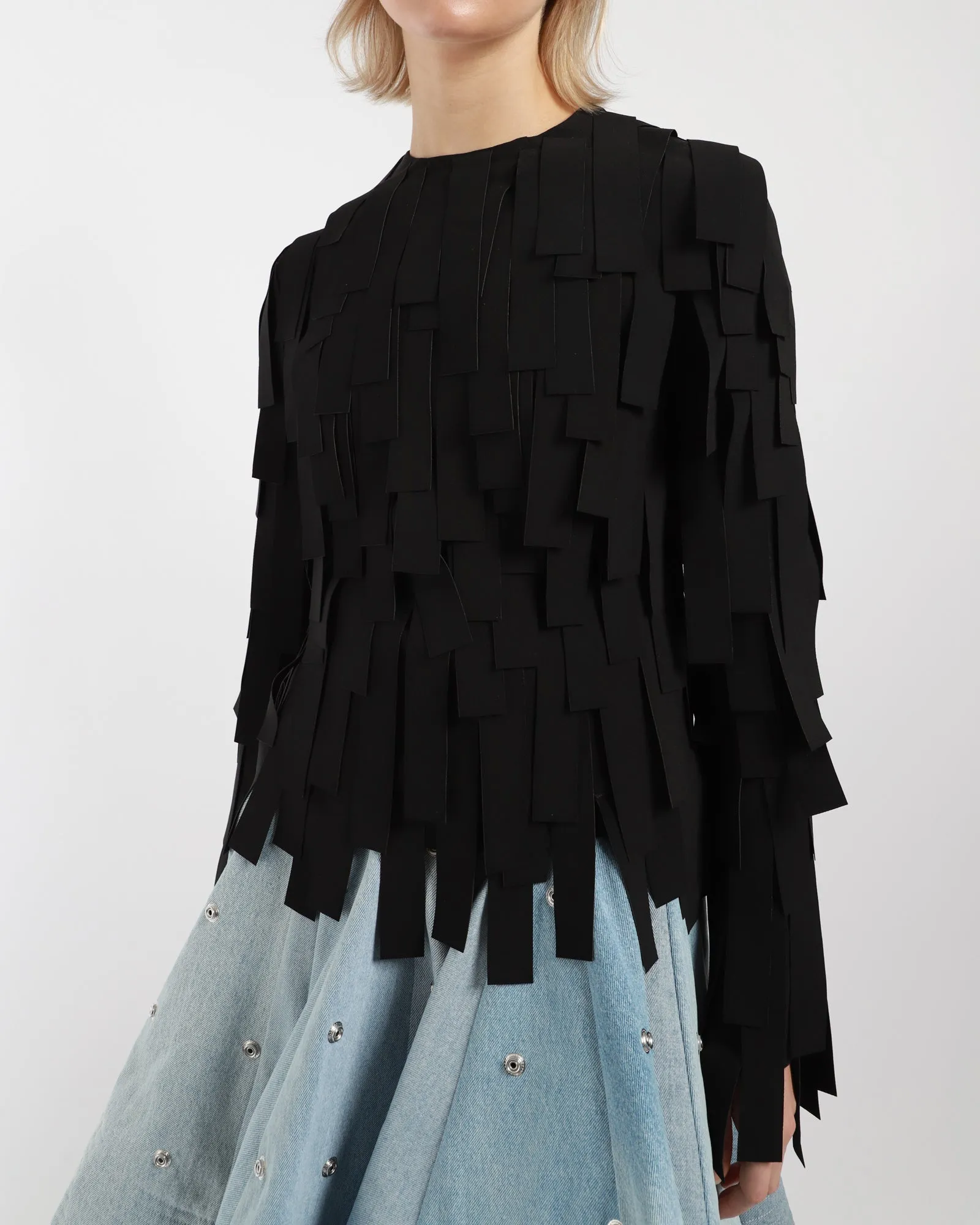 Multi Rectangle Long Sleeve Top