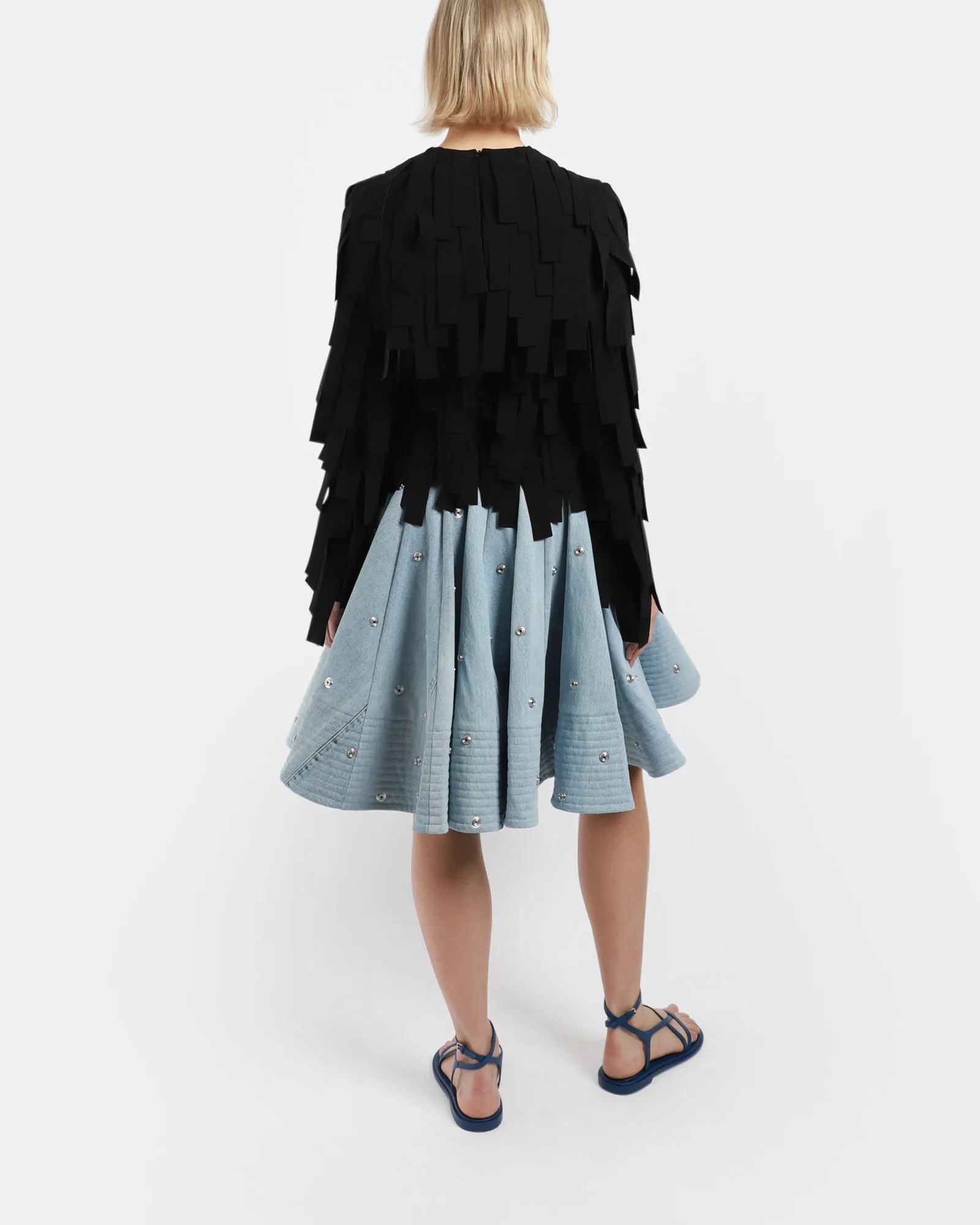 Multi Rectangle Long Sleeve Top