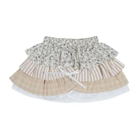 Neutral Love Layered Skirt