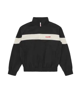 NYLON TRACK JACKET - BLACK