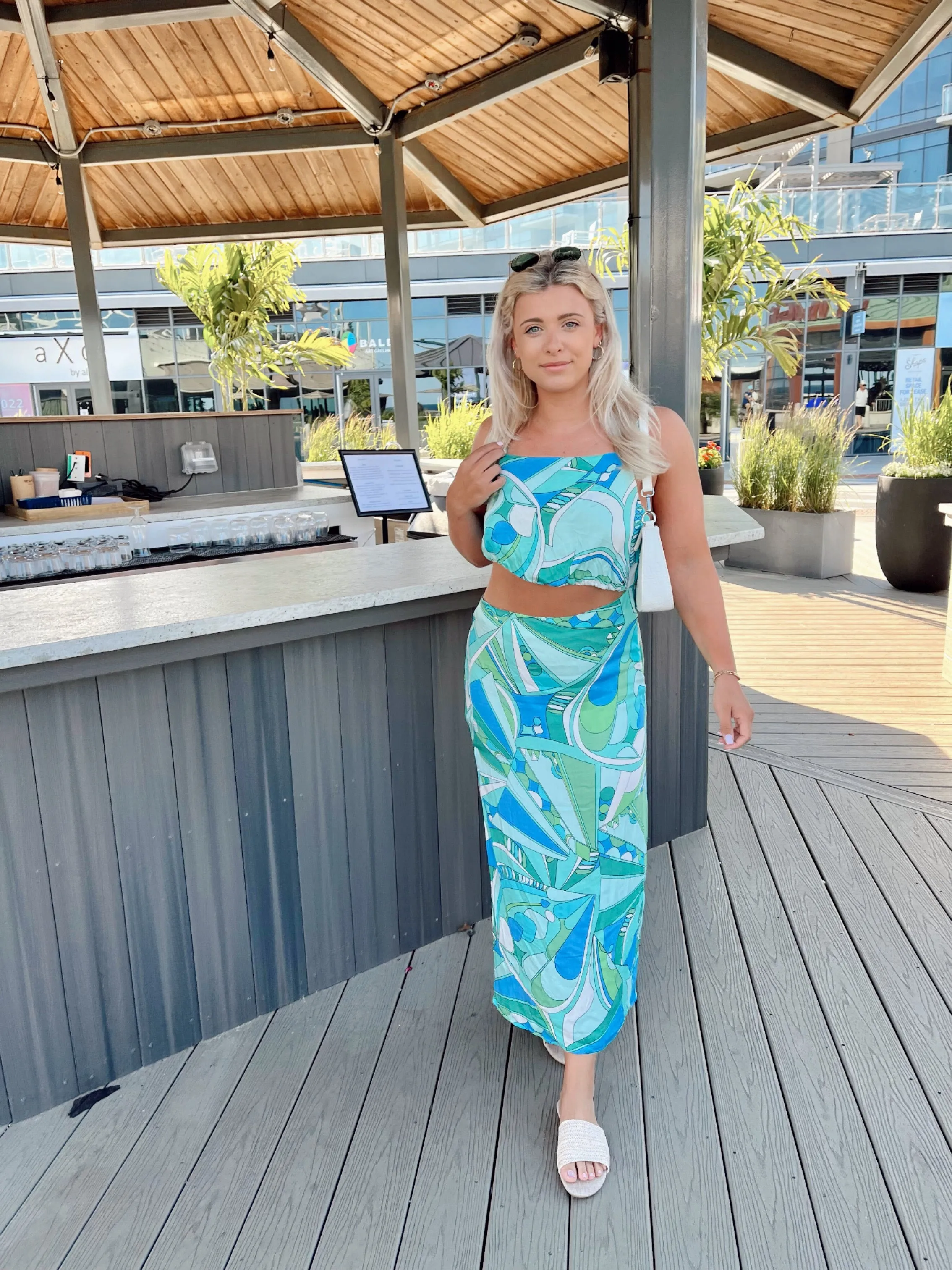 Oceanic Cut Out Dress