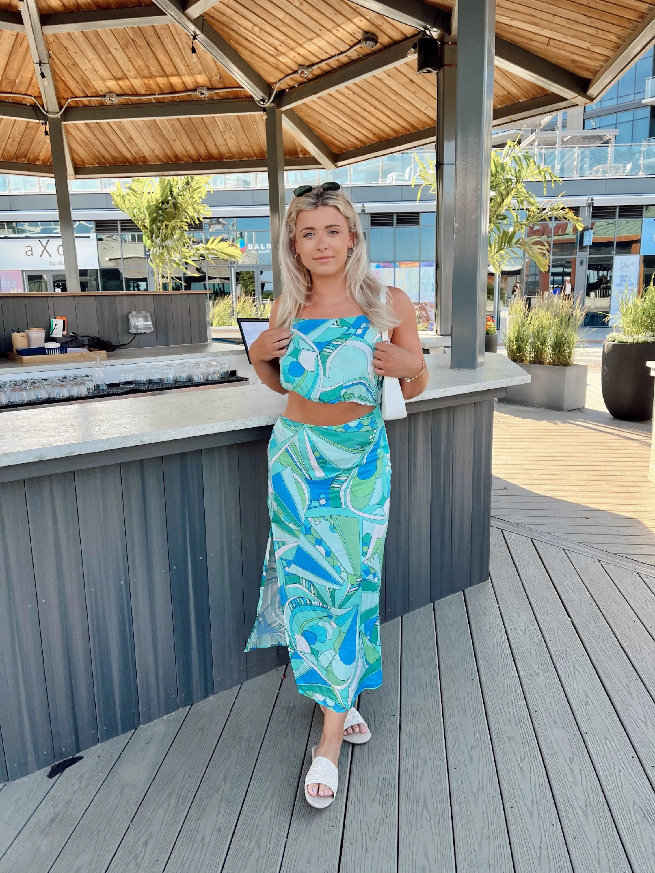 Oceanic Cut Out Dress