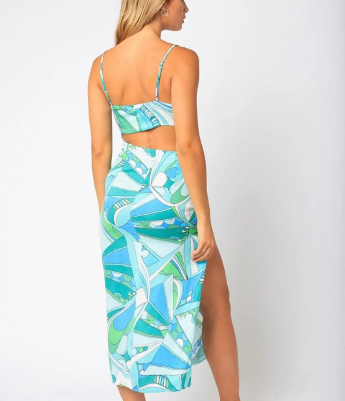 Oceanic Cut Out Dress