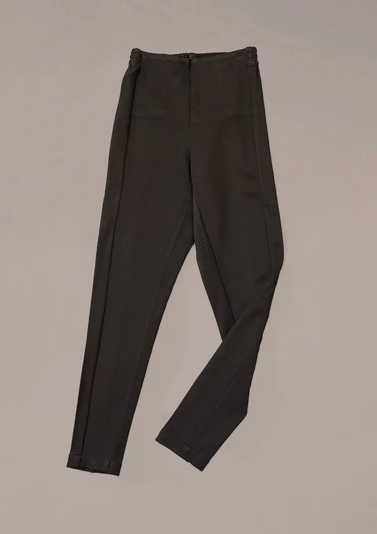 PANTS HIGH WAIST SKINNY HEAVY STRETCH BLACK