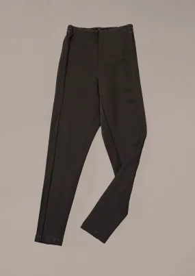 PANTS HIGH WAIST SKINNY HEAVY STRETCH BLACK