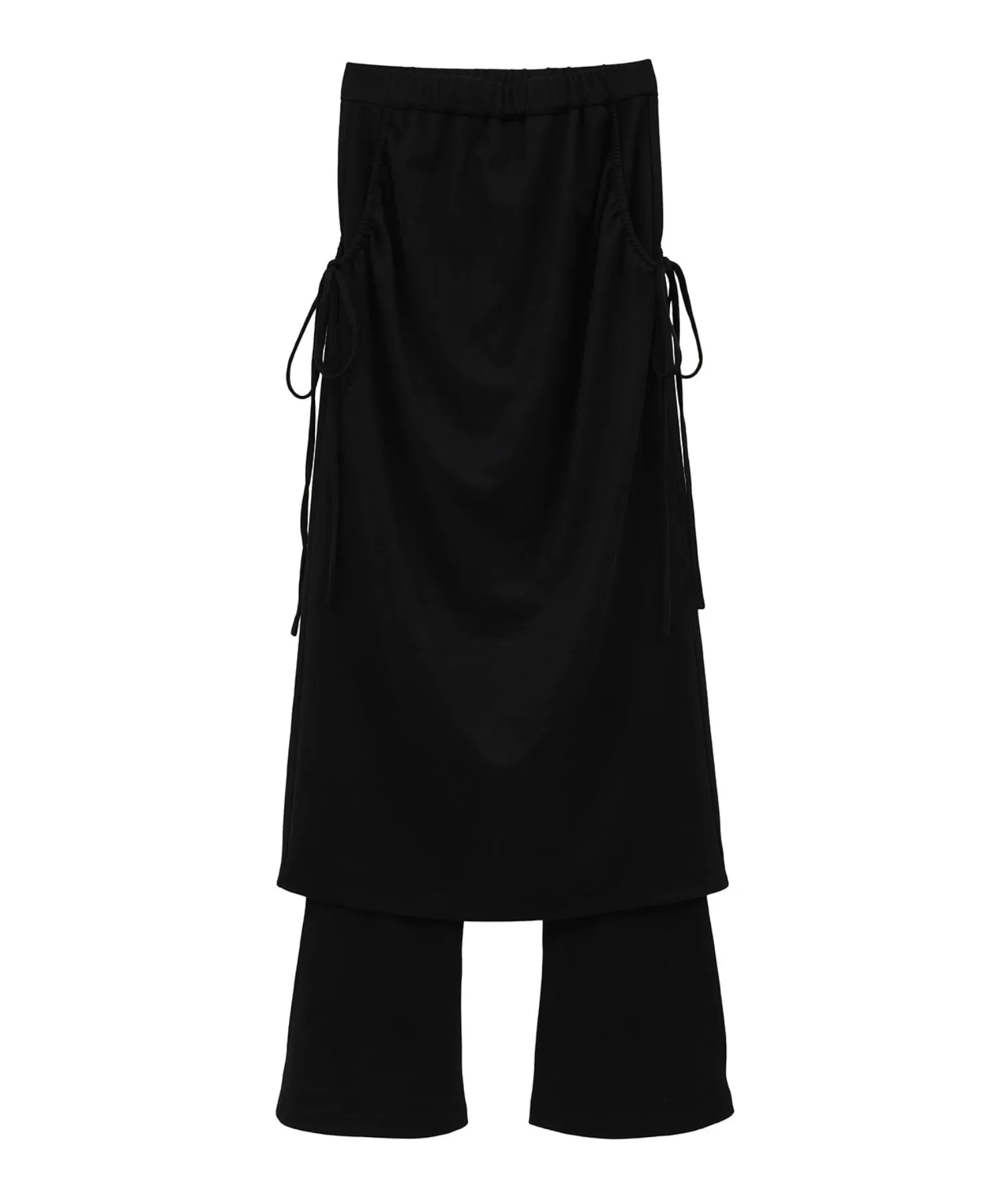 PANTS LAYERED SIDE SHIRRING SKIRT