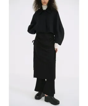 PANTS LAYERED SIDE SHIRRING SKIRT