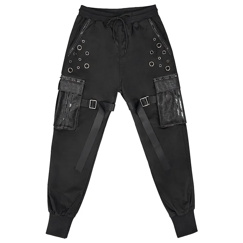 PT186 Darkness functional style skinny men's trousers
