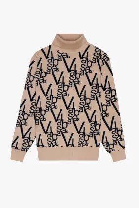 "ELYSIAN" CAMEL KHAKI TURTLE NECK