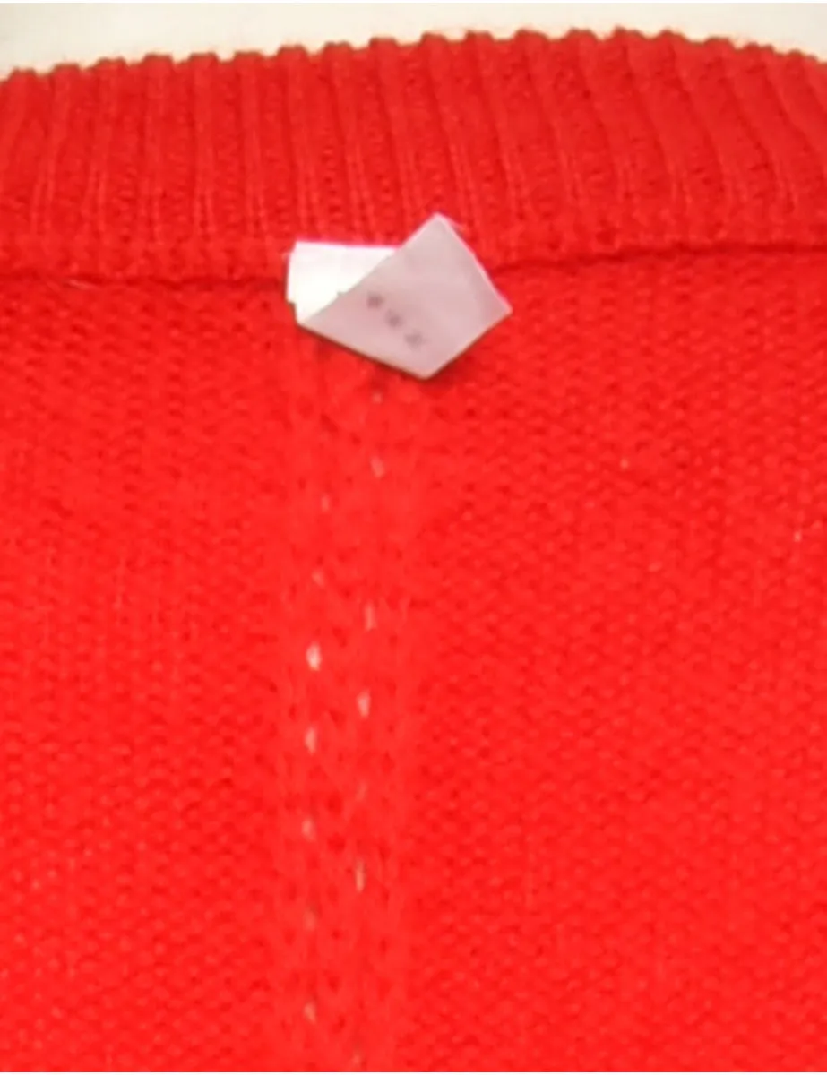 Red Long Sleeved Jumper - M
