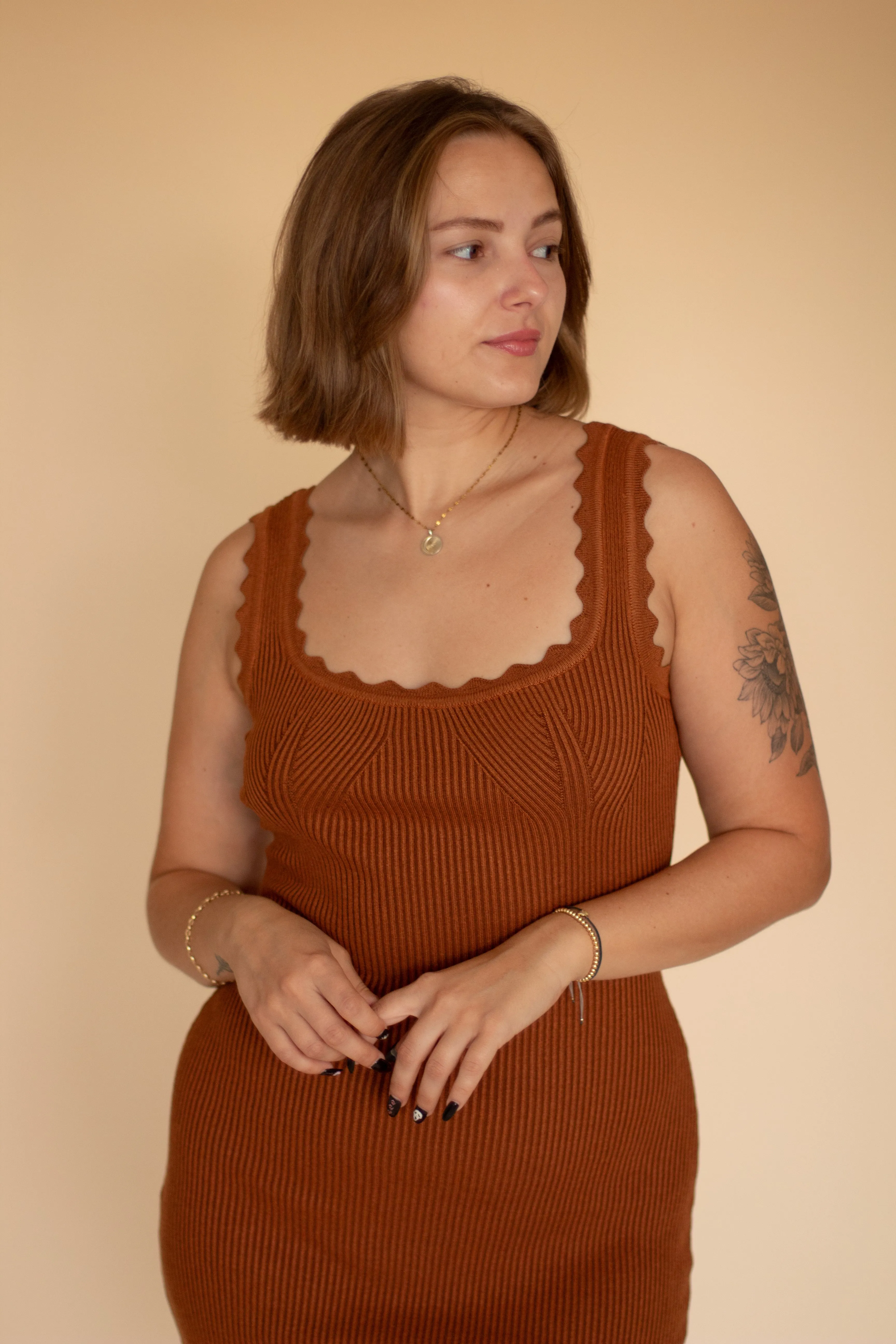 Remah Bodycon (Rust)