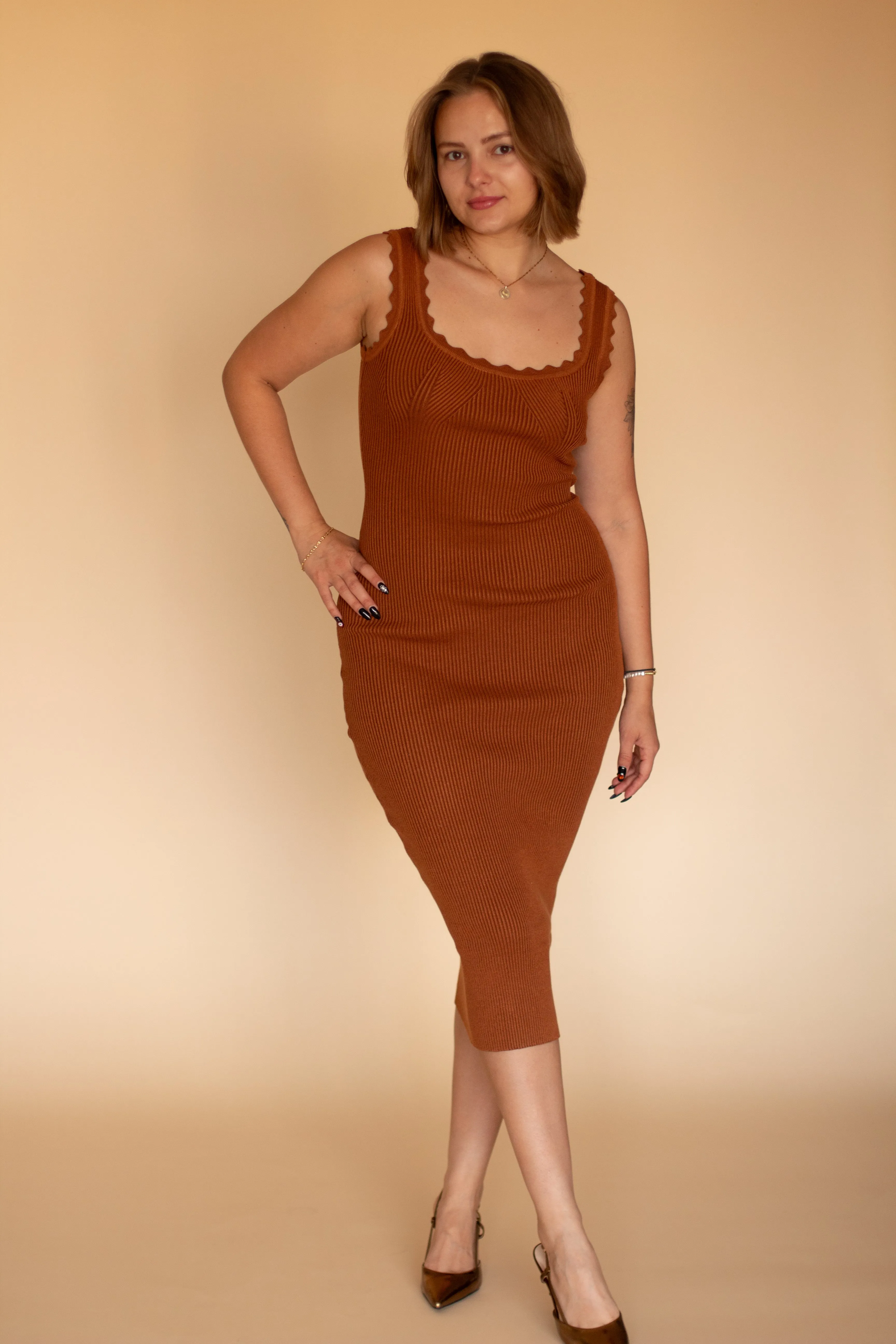 Remah Bodycon (Rust)