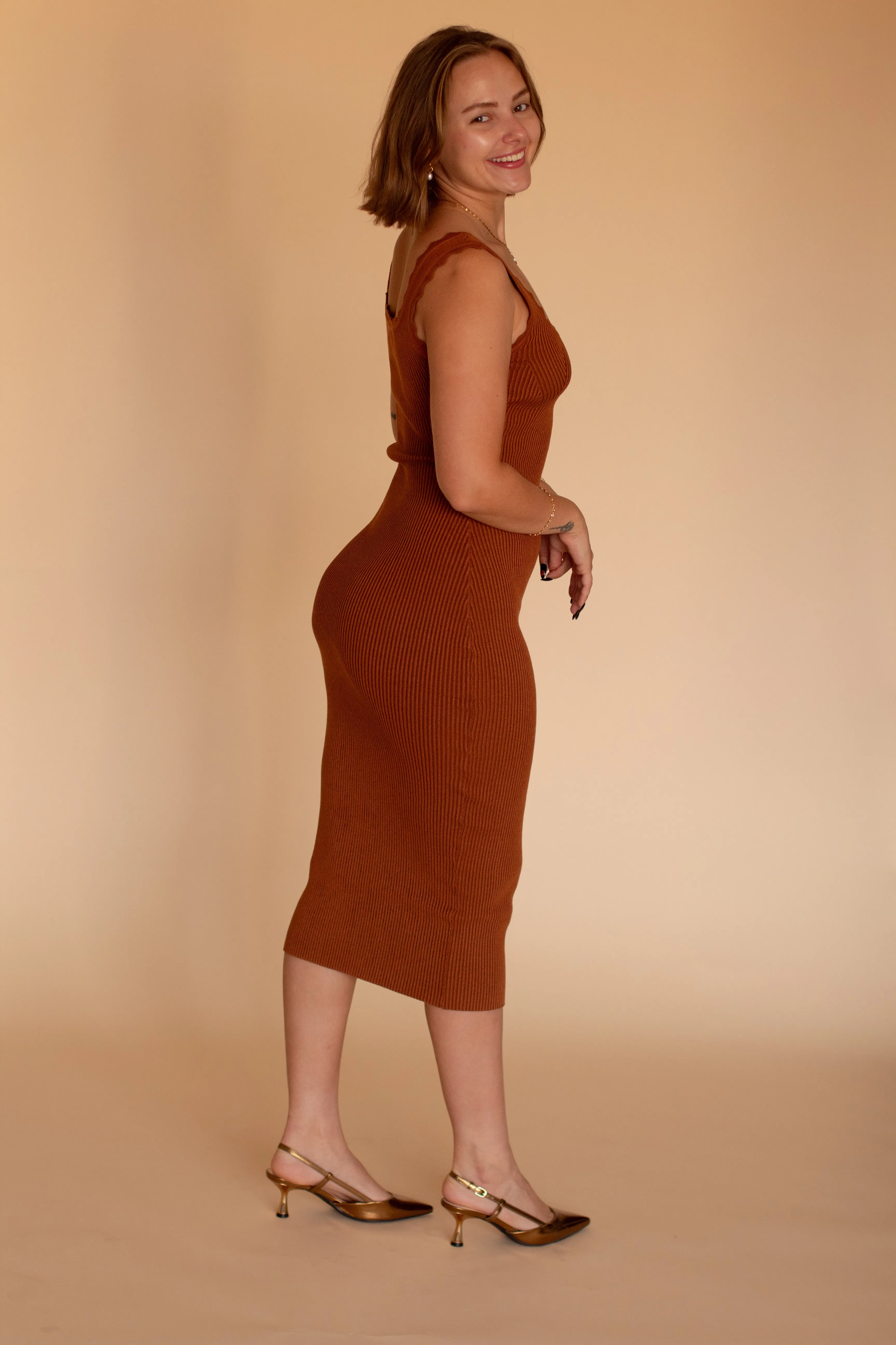 Remah Bodycon (Rust)