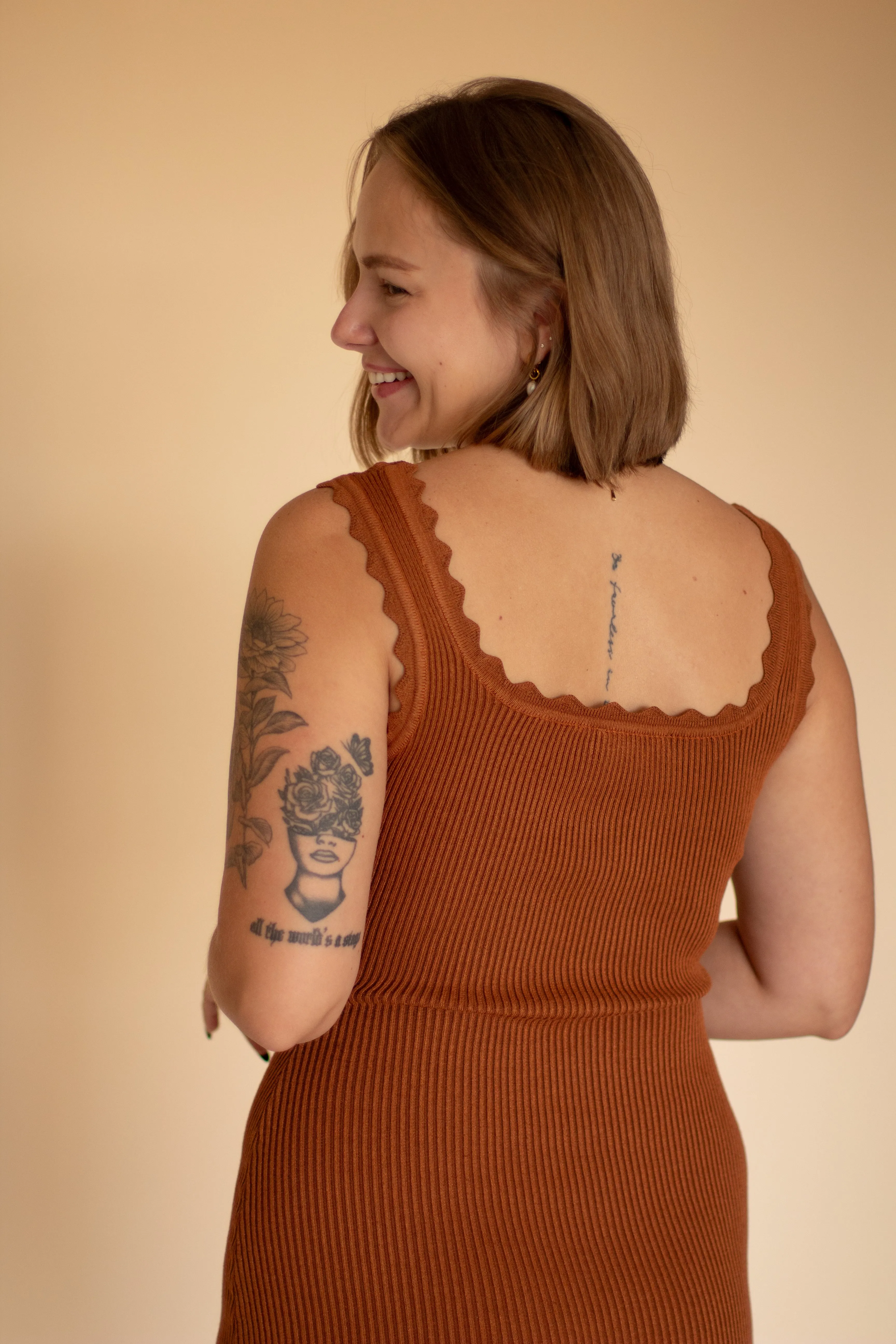 Remah Bodycon (Rust)