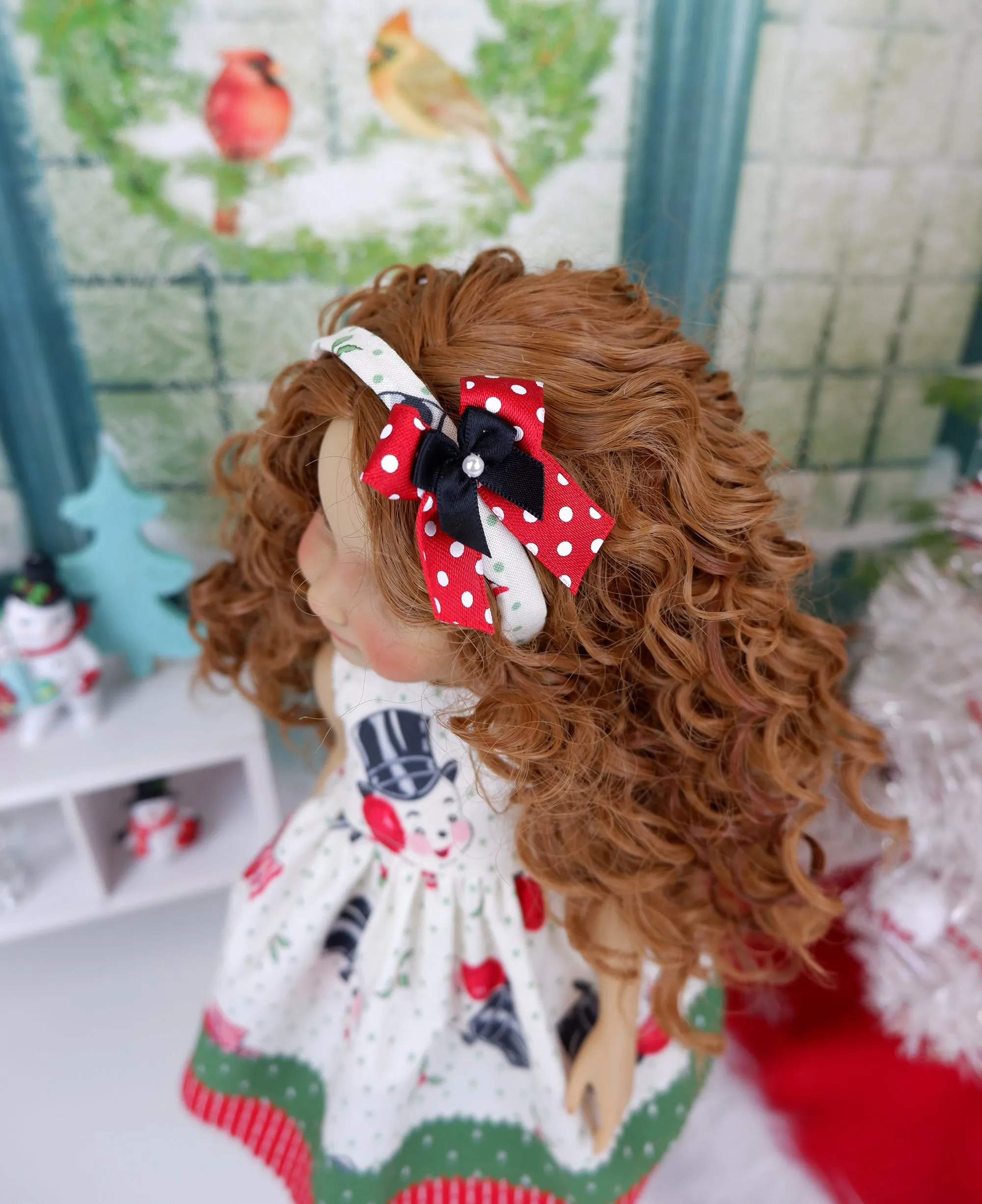 Retro Snowman - dress with boots for Ruby Red Fashion Friends doll