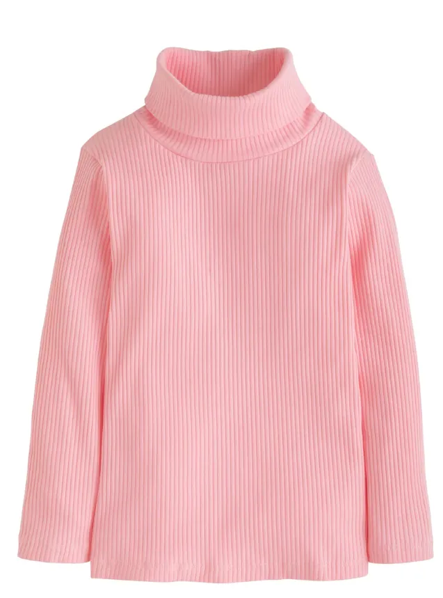 Ribbed Turtleneck - Pink