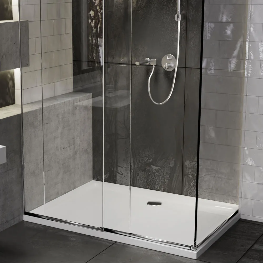 Roman Stone Solid Surface Anti Slip Shower Tray - 1500 x 800 x 40mm