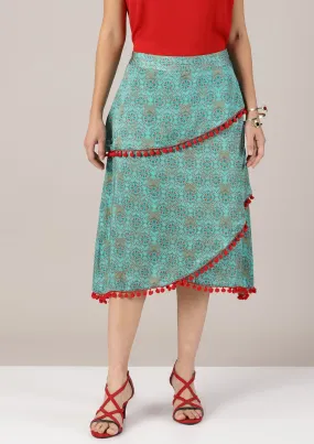 Shuruq - Layered Moroccan Printed Skirt