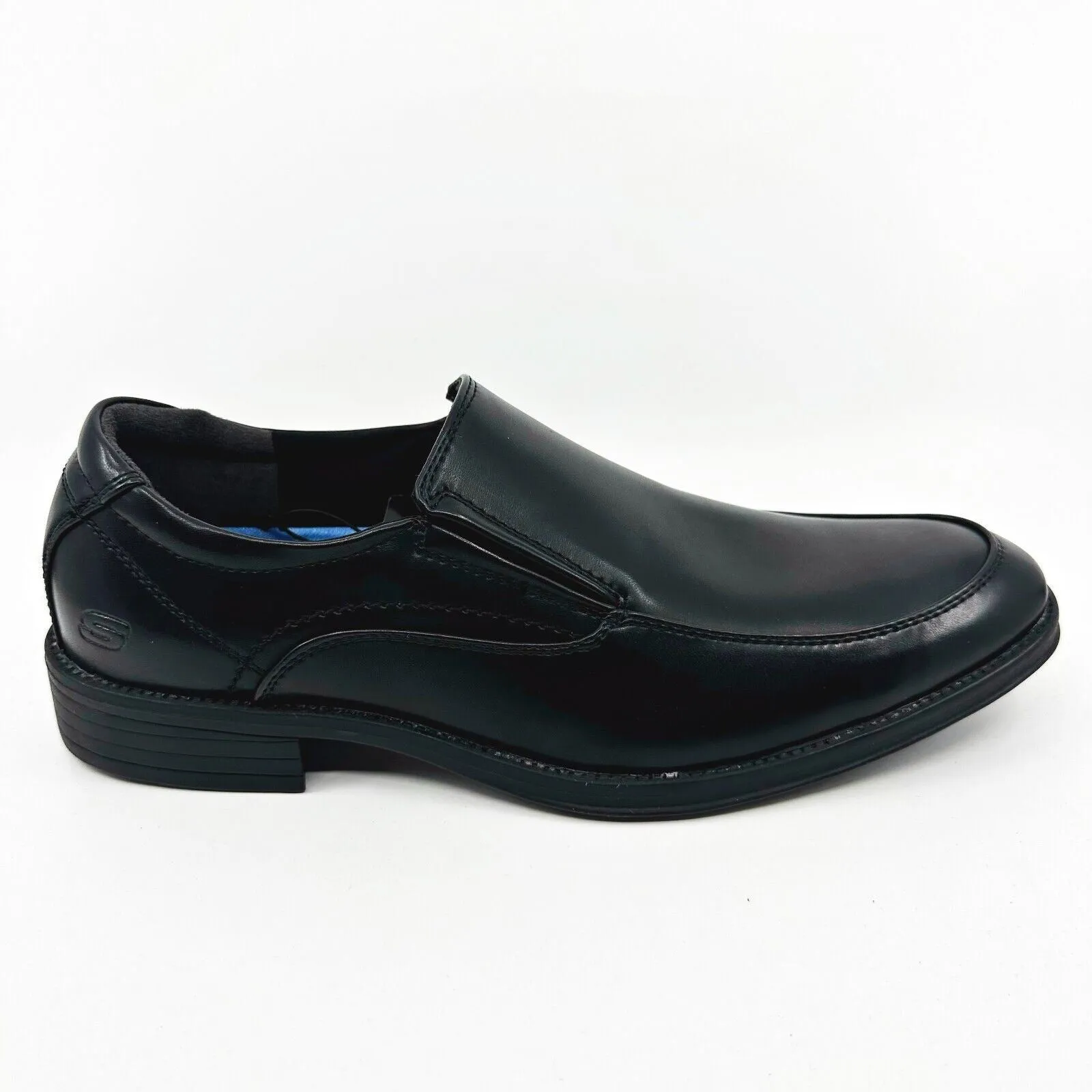 Skechers Larken Avendo Black Mens Slip On Dress Shoes