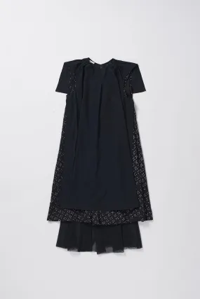 SLEEVELESS MULTI LAYERED DRESS