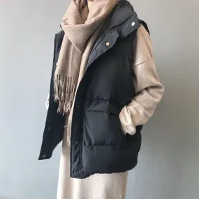 Sleeveless Vest Warm Down Cotton Padded Jacket