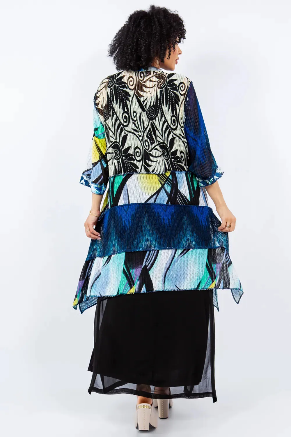 Sterling Style Happy Coat - 5707HC BLACK/BLUE