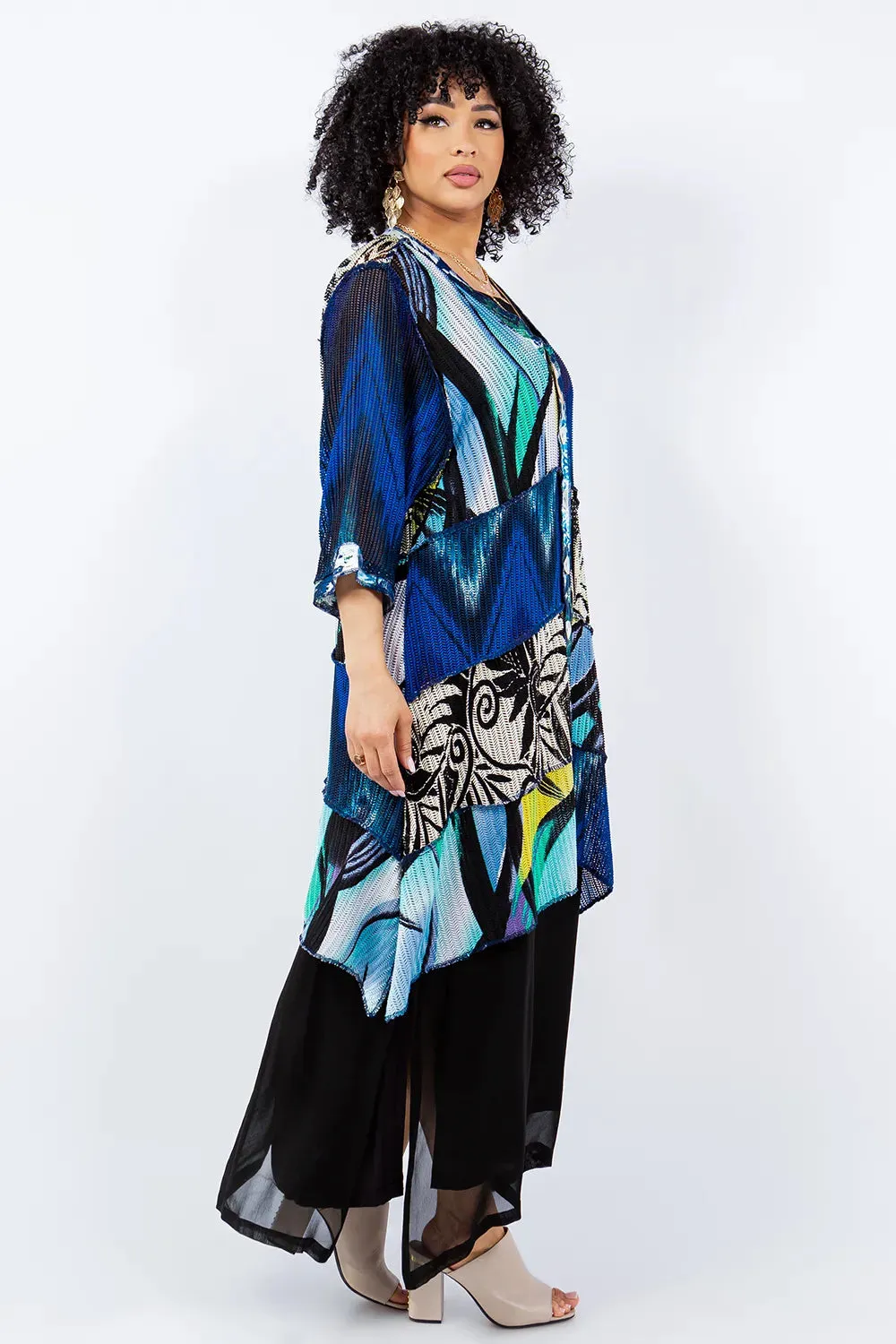 Sterling Style Happy Coat - 5707HC BLACK/BLUE