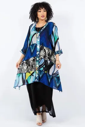 Sterling Style Happy Coat - 5707HC BLACK/BLUE