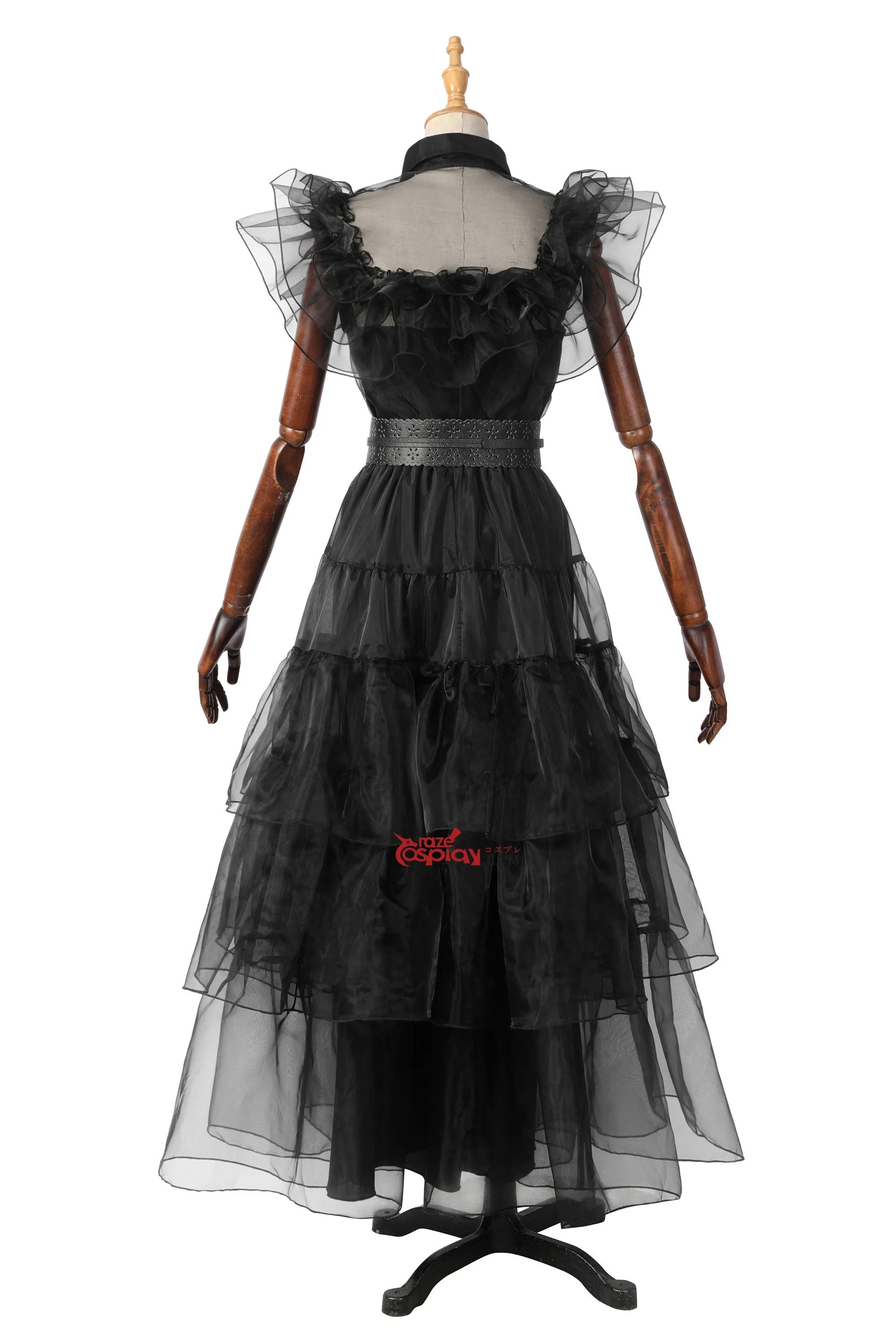 The Addams Family Wednesday Black Dress Cosplay Costume