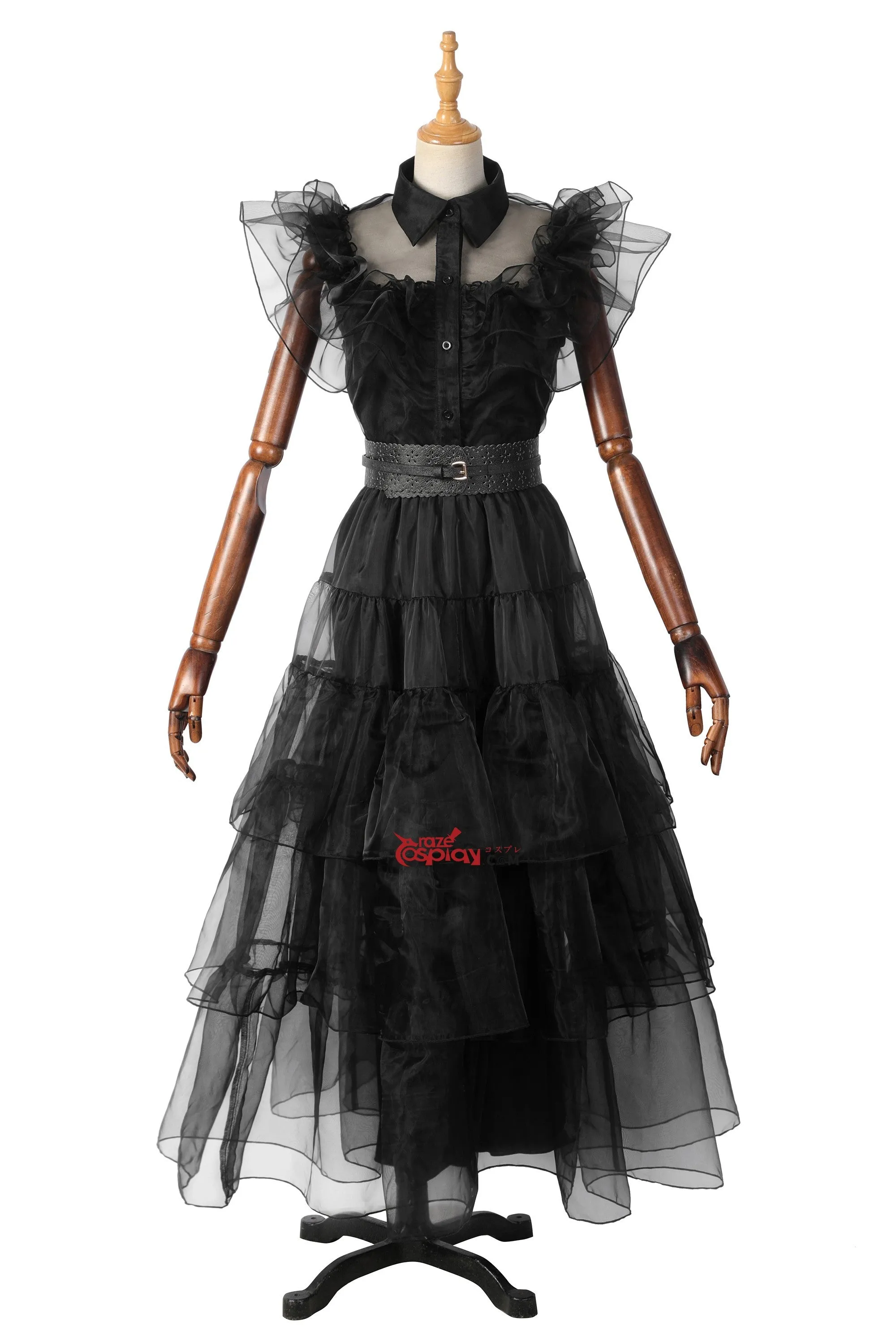 The Addams Family Wednesday Black Dress Cosplay Costume