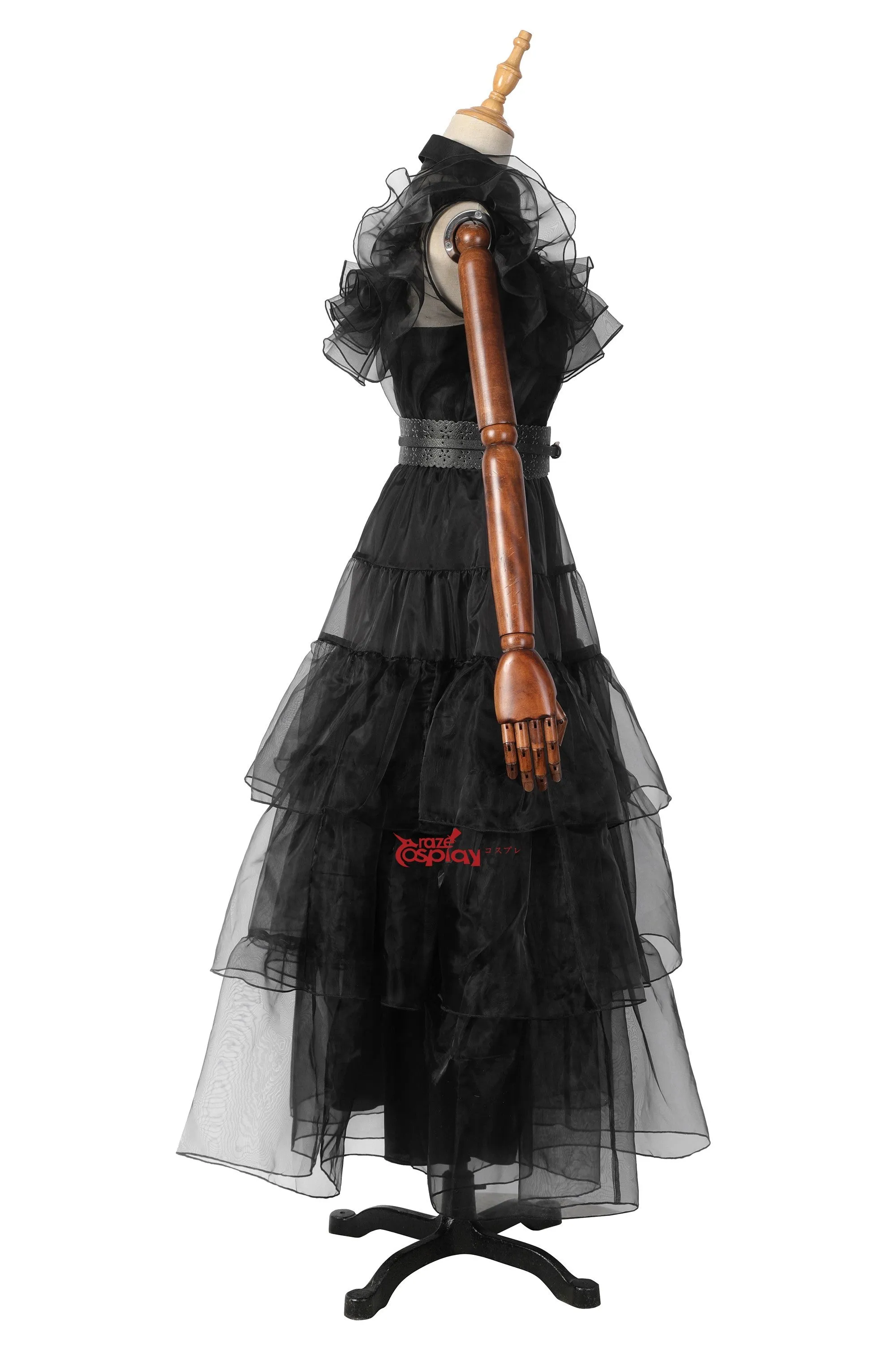 The Addams Family Wednesday Black Dress Cosplay Costume