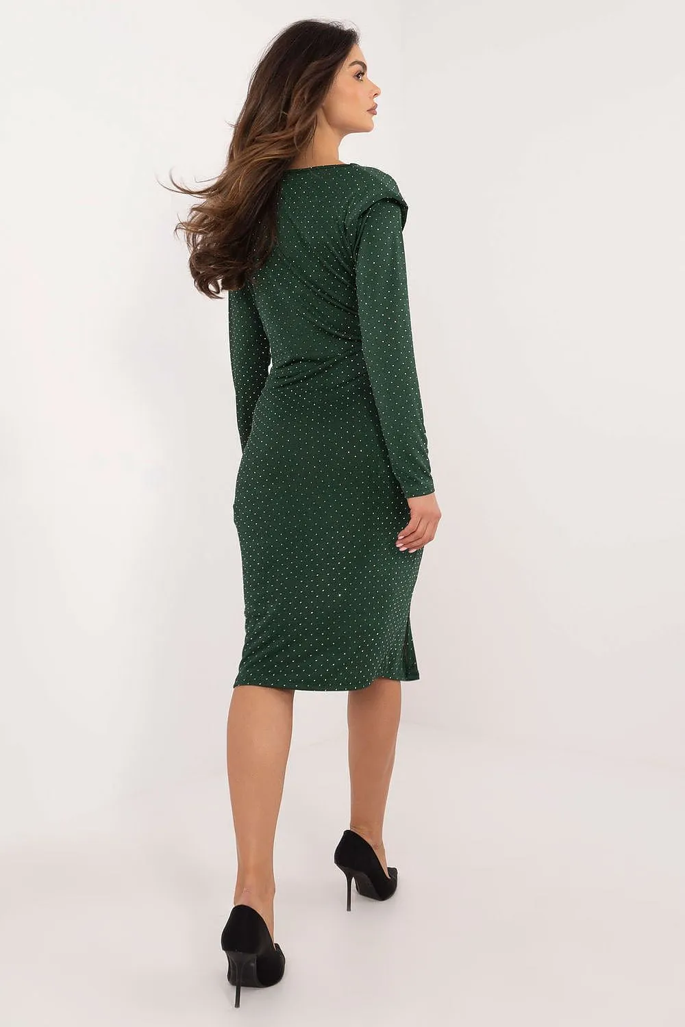 Unique long sleeves evening dress