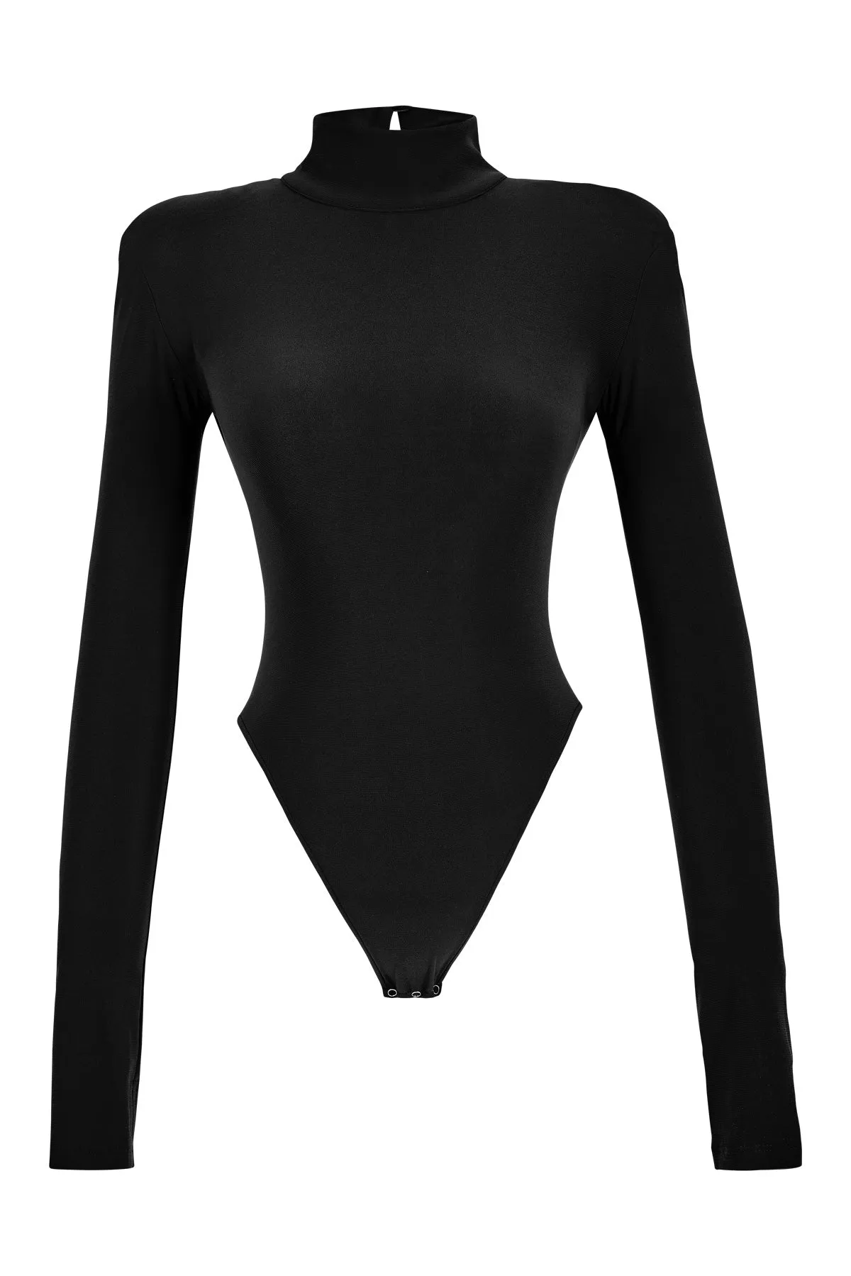 Volante Black Turtleneck Bodysuit