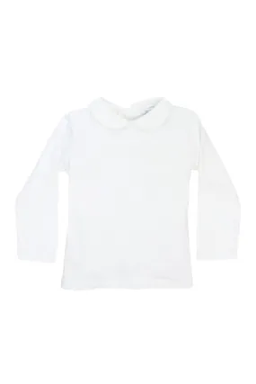 White Knit Boy's Long Sleeve Shirt