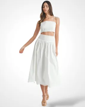 White Midi Skirt